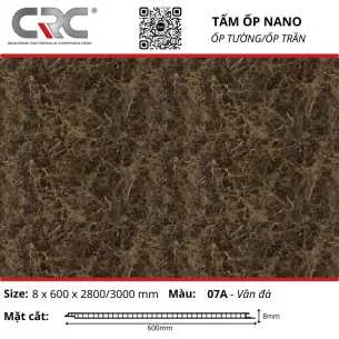 Tấm ốp nano 600-07A-Vân đá