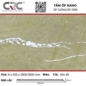Tấm ốp nano 600-17A-Vân đá