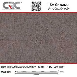 Tấm ốp nano 600-18A-Vân giấy