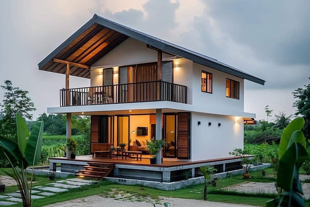 Nhà Lắp Ghép Mái Dốc