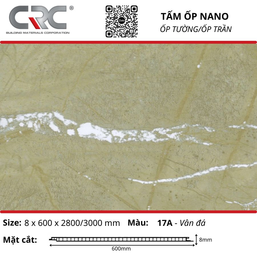 Tấm ốp nano 600-17A-Vân đá