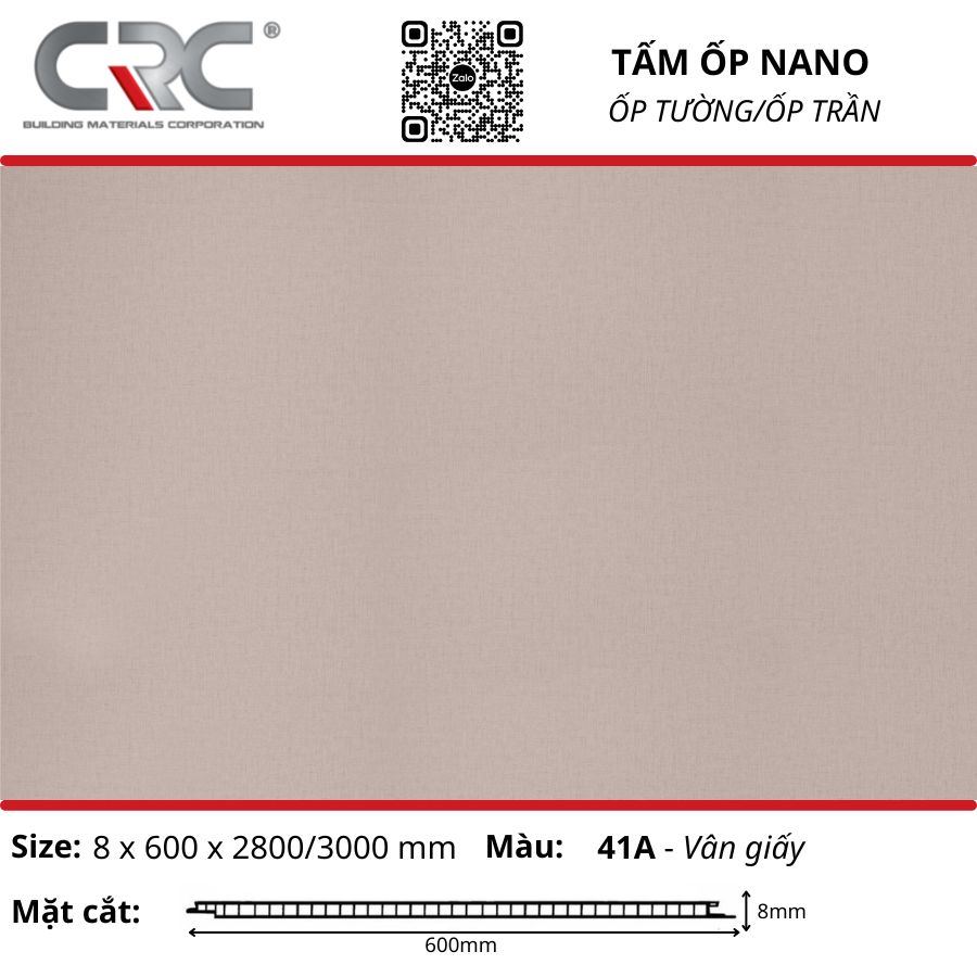 Tấm ốp nano 600-41A-Vân giấy